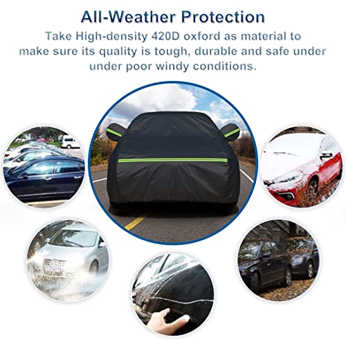 for Mercedes Benz S Car Cover Waterproof All Weather Heavy Duty Protection (Black / for Mercedes Benz S)