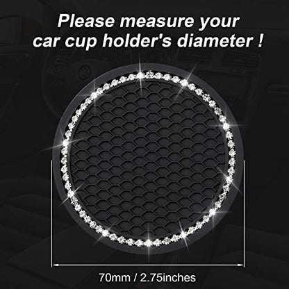 4PCS Bling Coasters (4 Count / Black)