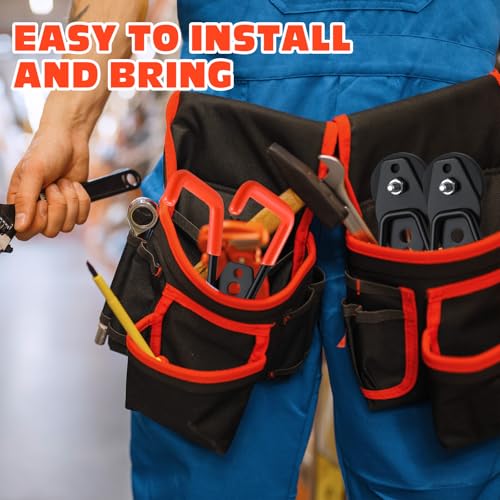 18 Pcs Large Magnetic Hooks Heavy Duty Garage Magnet Hooks Strong Storage Utility Magnetic Hangers with Anti Slip Rubber Coating for Indoor and Outdoor Hanging (Orange)