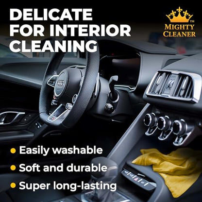 Premium Shammy Cloth for Car Drying (Purple, Blue, Yellow)
