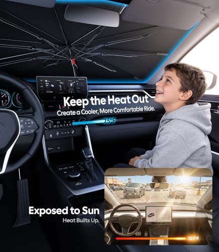 Car Windshield Sun Shade Umbrella (A6 67.7*37.4 in)
