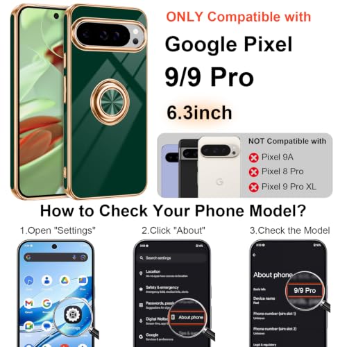 for Google Pixel 9 (Green / 6.3" Pixel 9/9 Pro)