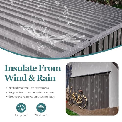 4 * 9.2 FT Outdoor Storage Shed (4x9.2FT)