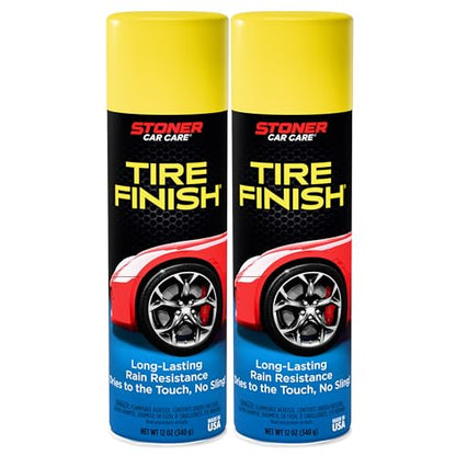 Tire Finish Tire Shine Spray (12 Ounce (Pack of 2))