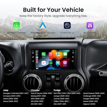 S8 Gen4 7" Android Car Stereo for Jeep Wrangler 2007 (7")