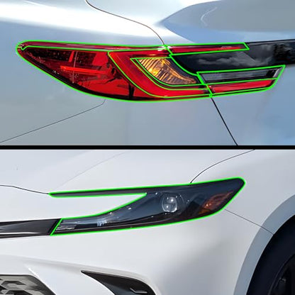 Full Headlight Taillight PPF Kit Compatible with Toyota Camry 2025 (Full Kit / Clear Bra)