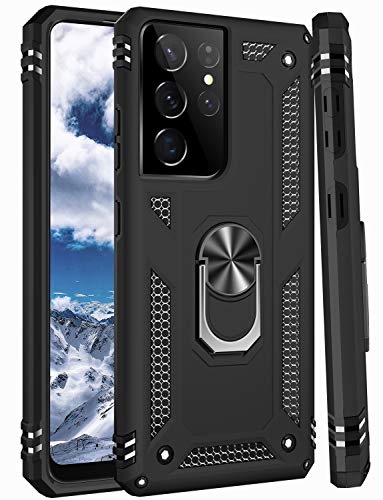 for Galaxy S21 Ultra Case (Galaxy S21 Ultra (Large 6.8") / Black)