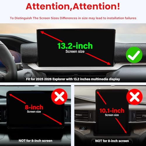 Car Phone Holder Fit for 2025 2026 Ford Explorer (For Ford Explorer 2025 2026 13.2inch)