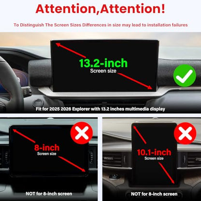 Car Phone Holder Fit for 2025 2026 Ford Explorer (For Ford Explorer 2025 2026 13.2inch)