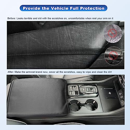 Center Console Cover for 2023 2024 2025 Honda Pilot (Leather)