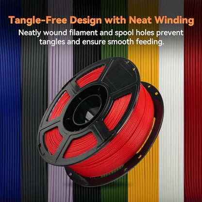 PLA Filament 1.75mm + (Matte Red)