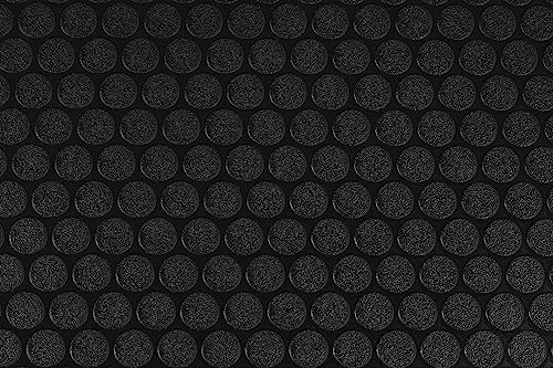 Performance Vinyl Garage Runner Small Coin Pattern (27" x 96" / Midnight Black)