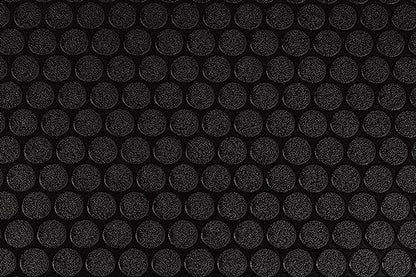 Performance Vinyl Garage Runner Small Coin Pattern (27" x 96" / Midnight Black)