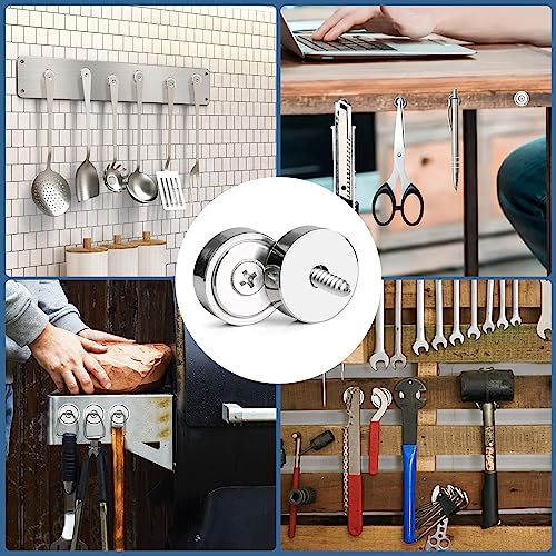 Round Magnets with Hole 40LB Strong Rare Earth Neodymium Magnets