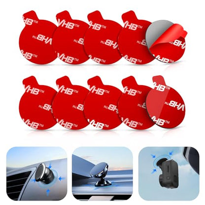 10 Pcs Sticky Adhesive Pads for Car Magnetic Phone Holder