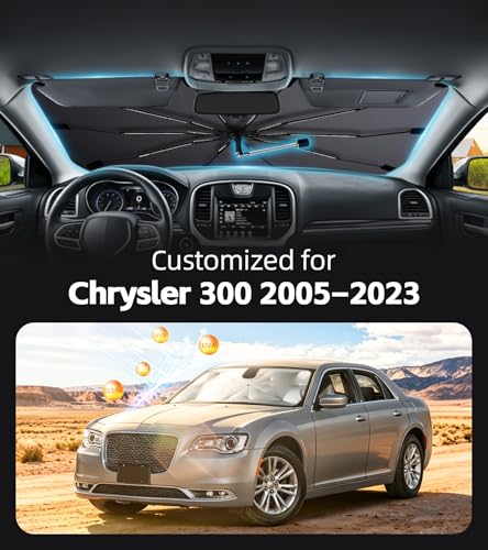 Windshield Sun Shade for Chrysler 300 2005 (Fit for Chrysler 300 2005–2023)