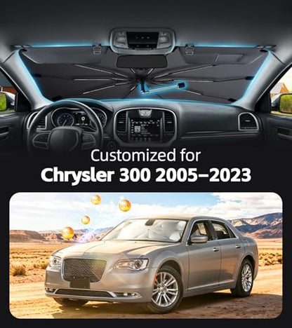 Windshield Sun Shade for Chrysler 300 2005 (Fit for Chrysler 300 2005–2023)