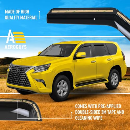 Extra Durable Window Deflectors in (For Lexus GX 10-23)