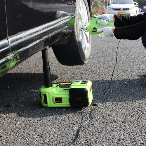 Electric Car Jack Kit 5Ton 12V Car Jack (Jack+Wrench+Air Pump)