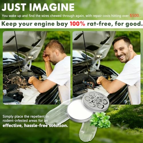 4 Pack Rodent Repellent for Car Engines