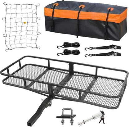 Folding Hitch Mount Cargo Carrier 60" x 20" x 6" (60" x 20" x 6")