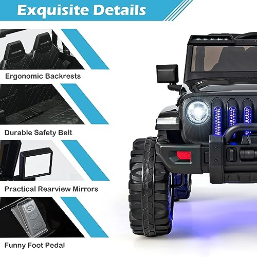 Kids Ride on Car Truck with 2.4G Remote Control (Jet Black)