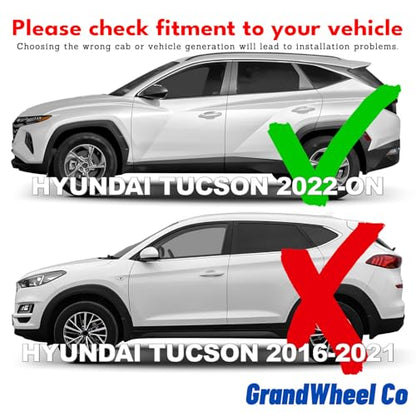 Window Deflectors Smoke Tinted in (For Tucson 22-26)