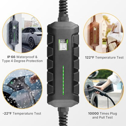 Level 2 EV Charger 30Amp 240V (30A-NEMA 10-30)