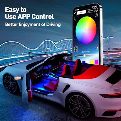 Interior Car Lights (4-Lines USB Port APP Control)