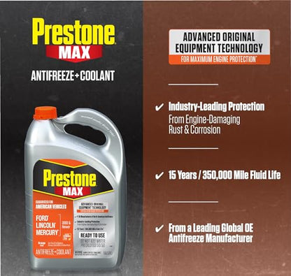 AF6800 MAX Original Equipment Antifreeze and Coolant (Orange / Pack of 6 Gallons)
