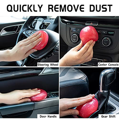 Car Cleaning Gel Detailing Putty Car Putty Auto Detailing Tools Car Interior Cleaner Cleaning Slime Car Accessories Keyboard Cleaner Rose (Rose Red 1 Pack)