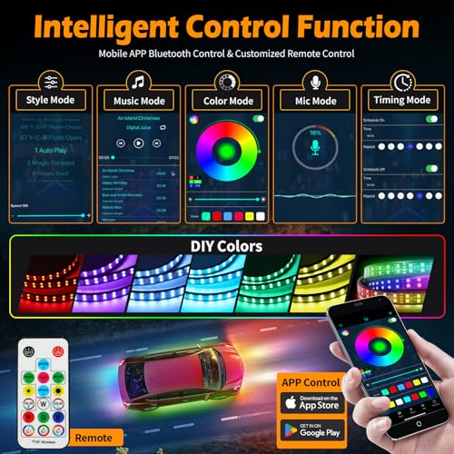 Underglow Kit for Car (RGB (Red, Green, Blue))