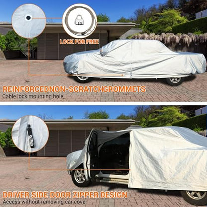 Truck Cover Waterproof All Weather (Light Silver / TXL：for Truck( Lenght 245"))