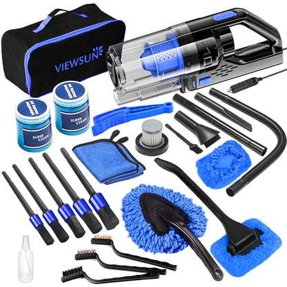 Car Cleaning Kit (Blue / 17PCS)