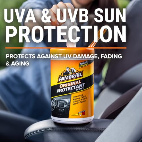 Car Interior Original Protectant Wipes (90 Count (Pack of 1))