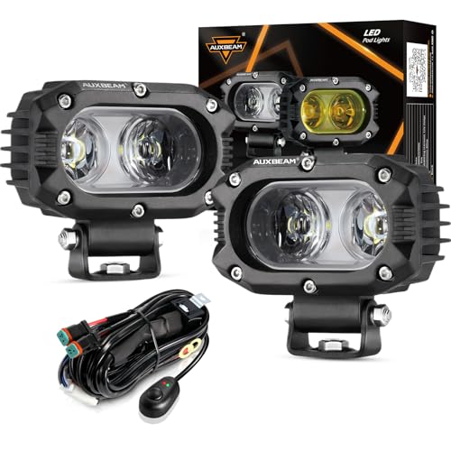 R4 Series 4 Inch LED Light Pods (4 Inch White Broad Flood Pods)
