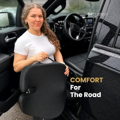 Car Seat Cushion for Driving (Black)