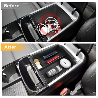 for Hyundai Tucson Electronic Shift Models Center Console Organizer (2025 2026 Hyundai Tucson Electronic Shift 3PCS)