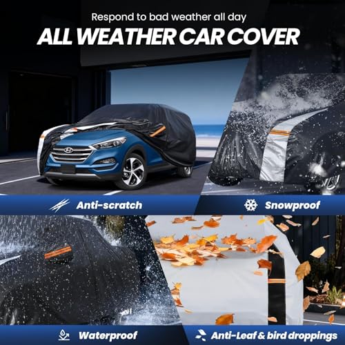 Multi Layer Car Cover Custom Fit for Hyundai Tucson (Custom fit Hyundai Tucson(ix35) / SUV car cover)