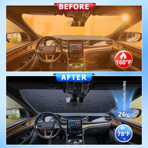 Windshield Sunshade Umbrella for 2022 (for 2022-2026 Grand Cherokee)