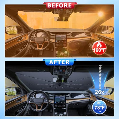 Windshield Sunshade Umbrella for 2022 (for 2022-2026 Grand Cherokee)