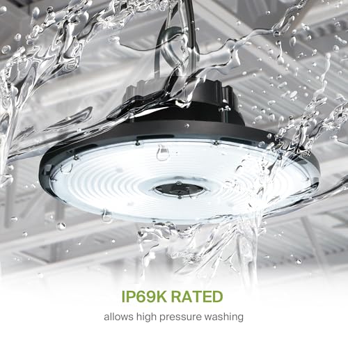 500W LED High Bay UFO Lighting (Black)