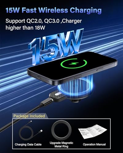 Car Phone Holder for Honda CR (Honda HR-V/CR-V 2023-2026 (7/9 inch) / Magsafe+ Wireless Charger)