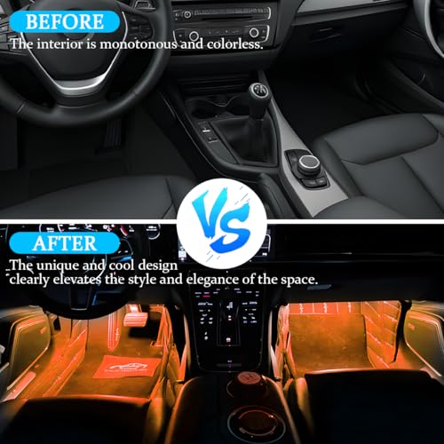 Car Interior LED Lights (Orange)