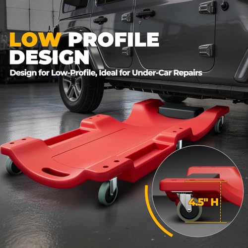 40 in Low Profile Under (Red / 40" L)