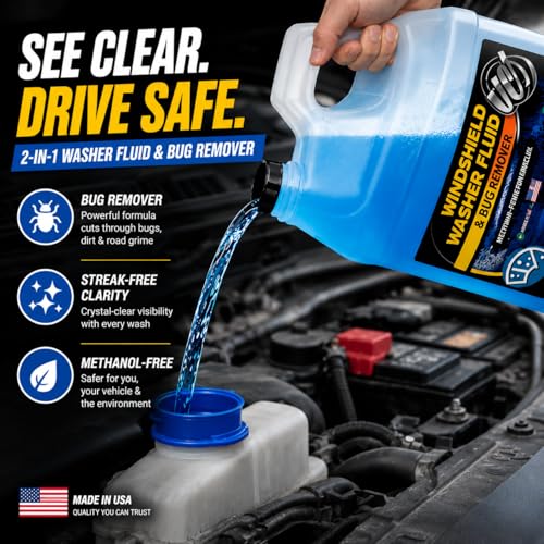 Windshield Washer Fluid 2 (Blue / 128 Fl Oz (Pack of 1))