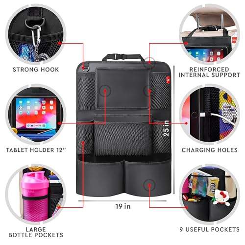 Backseat Car Organizer (Deep Pink)