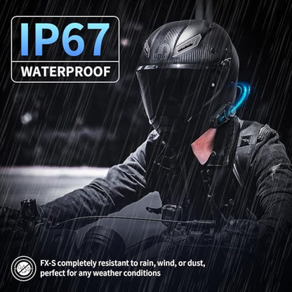 FX S Motorcycle Bluetooth Headset V5.4 (Single Pack)