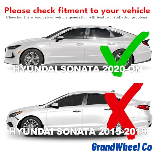 Window Deflectors Smoke Tinted in (For Sonata 20-26)