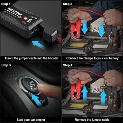 Car Jump Starter 2026 Upgraded Car Battery Jump Starter Pack (3000A)